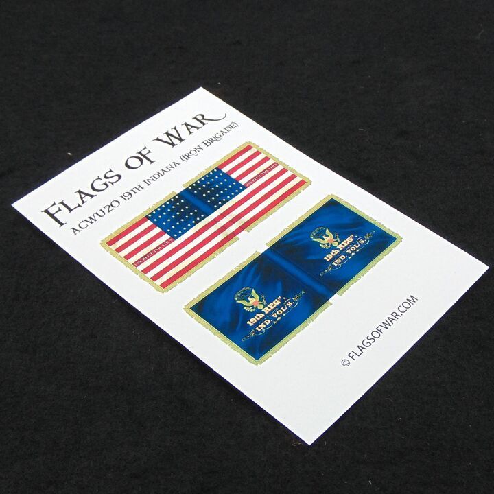 28mm, Flags of War, ACW: Union 19th Indiana (Iron Brigade)