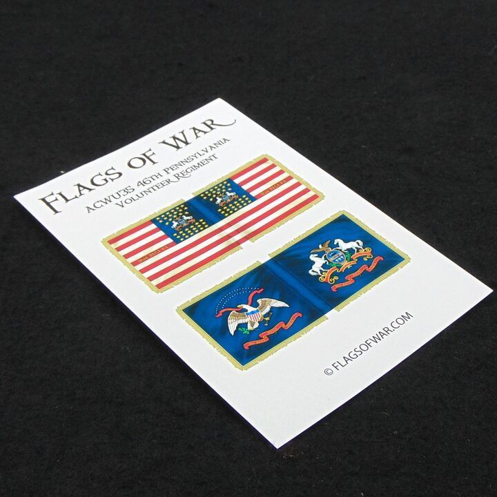 28mm, Flags of War, ACW: Union 46th Pennsylvania Volunteer Regiment