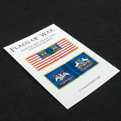 28mm, Flags of War, ACW: Union 46th Pennsylvania Volunteer Regiment