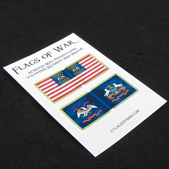28mm, Flags of War, ACW: Union 116th Pennsylvania Volunteer Regiment (Irish Brigade)