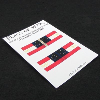 28mm, Flags of War, ACW: Confederate - 1st National Flag with 7 stars 28mm, Flags of War, ACW: Confederate - 1st National Flag with 7 stars