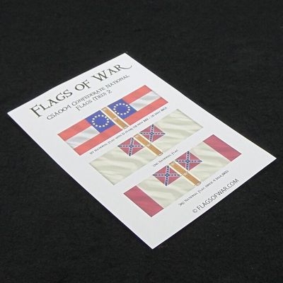28mm, Flags of War, ACW: Confederate - National Flags (Tied)