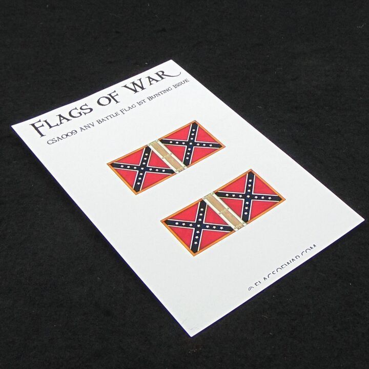28mm, Flags of War, ACW: Confederate - Army of Northern Virginia Battle Flag (1st Bunting Issue)
