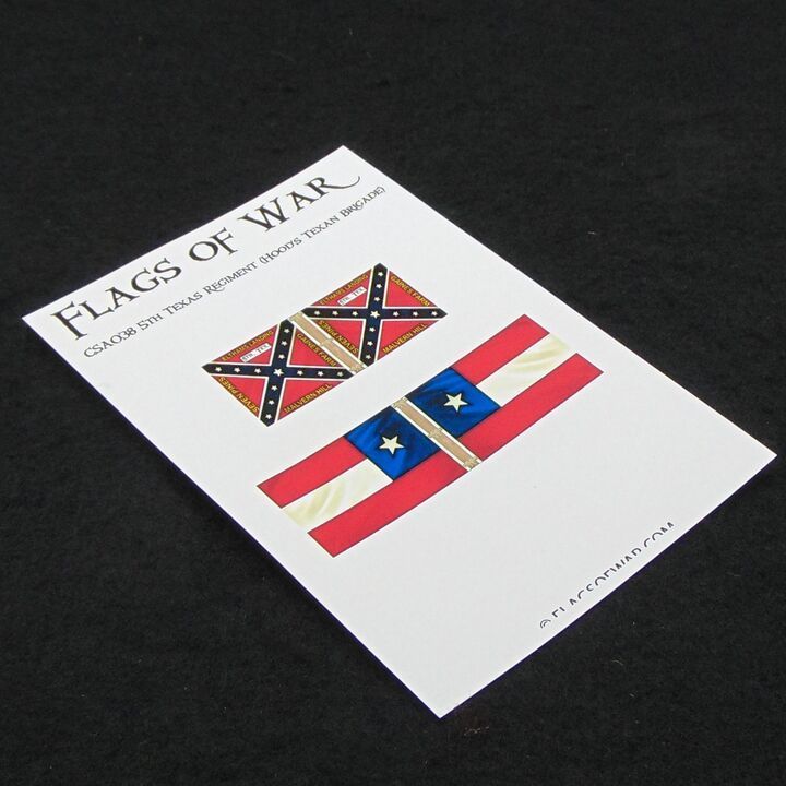 28mm, Flags of War, ACW: Confederate - 5th Texas Regiment (Hood's Texas Brigade)