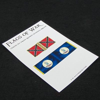 28mm, Flags of War, ACW: Confederate - 4th Virginia Regiment (Stonewall Brigade) 28mm, Flags of War, ACW: Confederate - 4th Virginia Regiment (Stonewall Brigade)