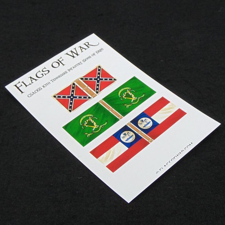 28mm, Flags of War, ACW: Confederate - 10th Tennessee Infantry (Sons of Erin)