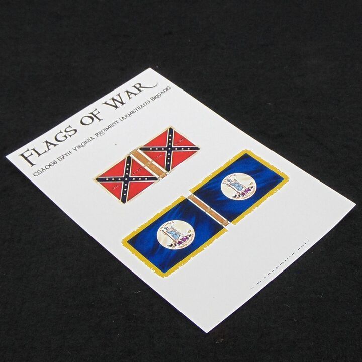 28mm, Flags of War, ACW: Confederate - 57th Virginia Regiment (Armistead's Brigade)