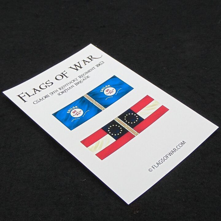 28mm, Flags of War, ACW: Confederate - 9th Kentucky Regiment 1863 (Orphan Brigade)