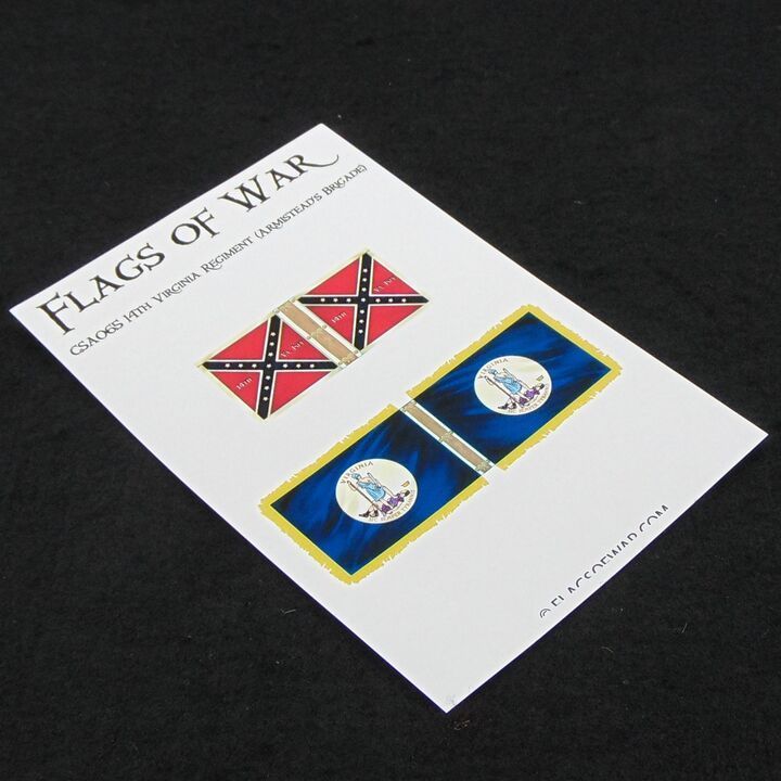 28mm, Flags of War, ACW: Confederate - 14th Virginia Regiment (Armistead's Brigade)