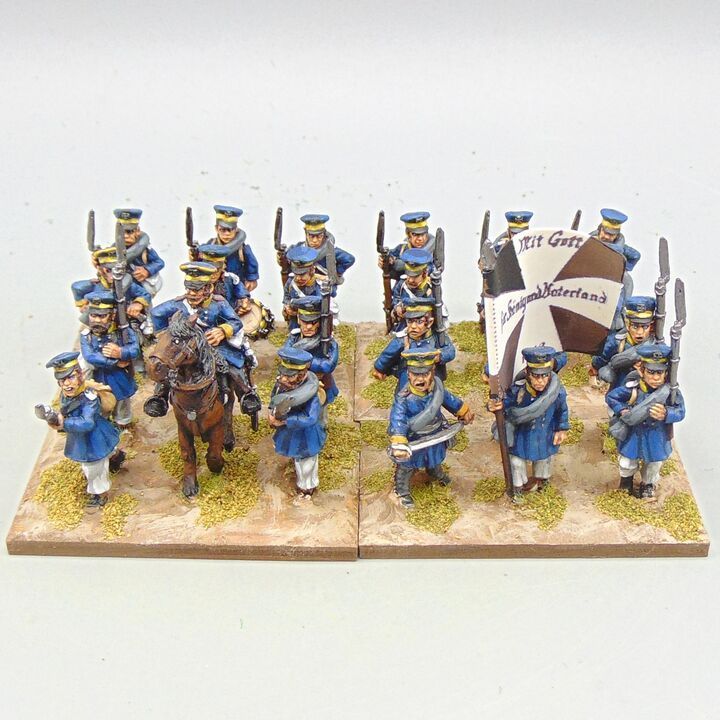 Grade C - Wargames Foundry - Napoleonic - Prussian Landwehr Infantry Unit