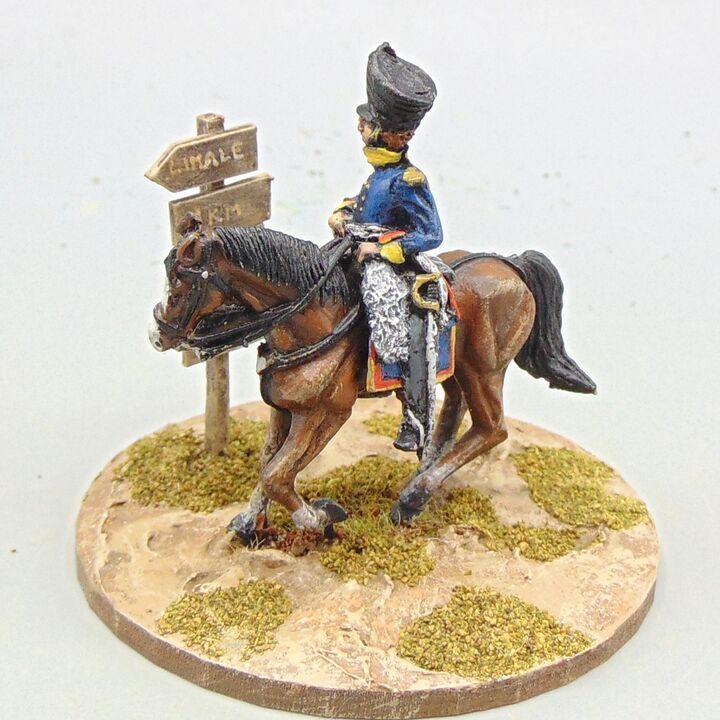 Grade C - Elite Miniatures - Napoleonic - Mounted Prussian Infantry Officer