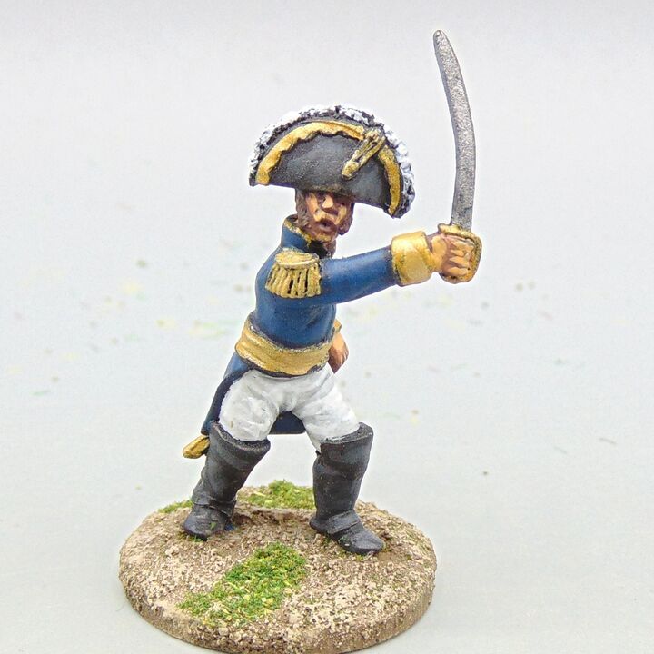 Grade C - Newark Model Soldier Coy. - Napoleonic - French General Bauduin, Advancing - Limited Edition Figure