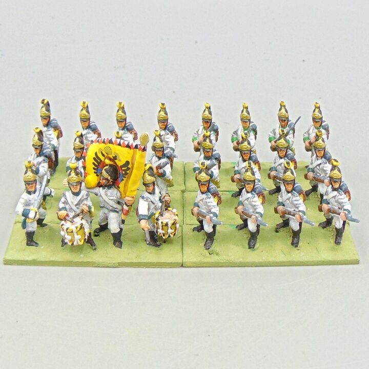 Grade D - Essex Miniatures - Napoleonic - Austrian 'German' Fusilier Unit in Helmets Grade D - Essex Miniatures - Napoleonic - Austrian 'German' Fusilier Unit in Helmets