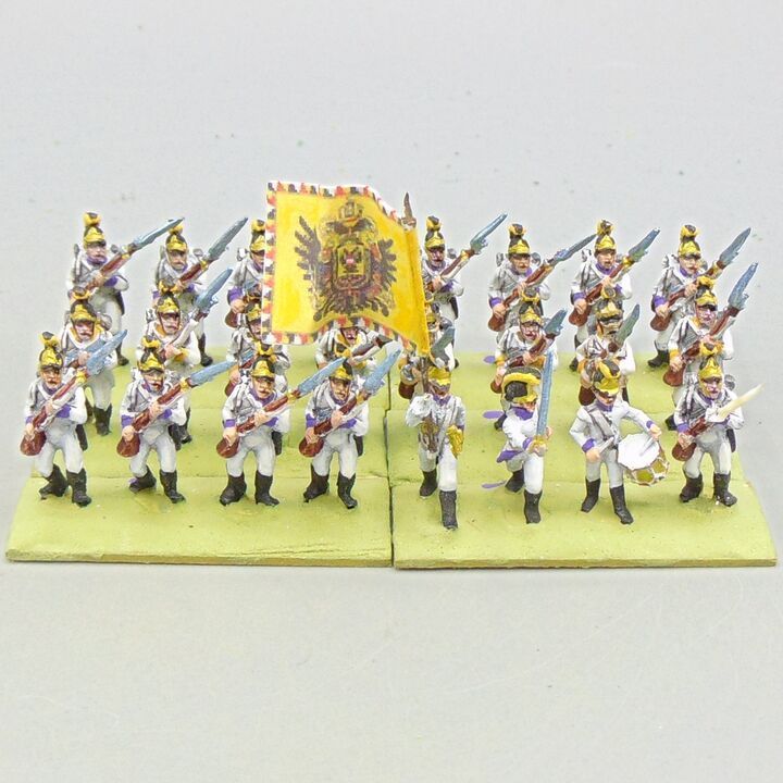 Grade D - Minifigs - Napoleonic - Austrian 'German' Fusilier Unit in Helmets