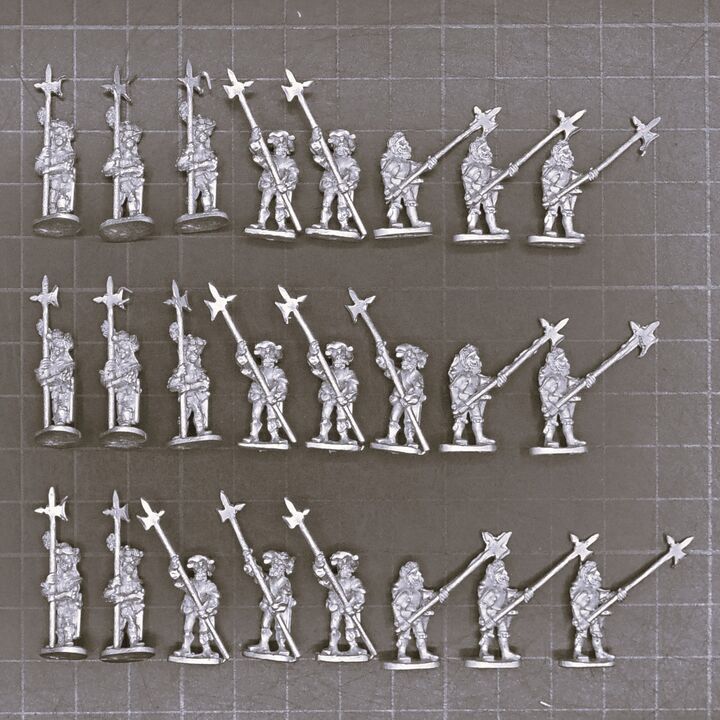 Museum Miniatures, Italian Wars: Landsknecht Halberdiers Museum Miniatures, Italian Wars: Landsknecht Halberdiers