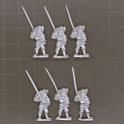 Museum Miniatures, Italian Wars: Landsknecht Two Handed Swordsmen