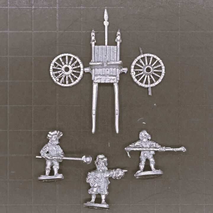 Museum Miniatures, Italian Wars: Organ Gun & Crew Museum Miniatures, Italian Wars: Organ Gun & Crew
