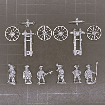 Essex Miniatures, SYW: Prussian 4lb Artillery Battery