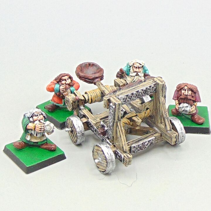 Grade B - Black Tree Design - Fantasy - Dwarf Rock Lobber & Crew Grade B - Black Tree Design - Fantasy - Dwarf Rock Lobber & Crew