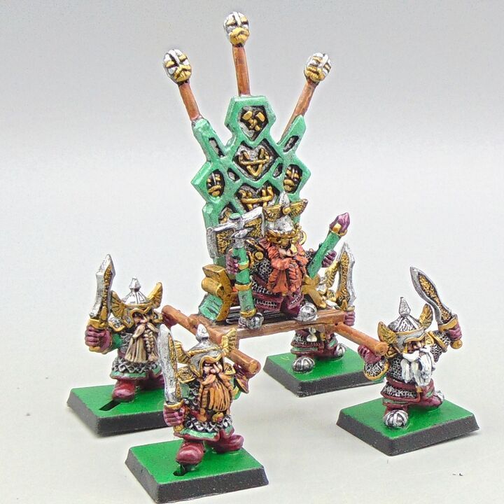 Grade B - Black Tree Design - Fantasy - Dwarf King on Litter