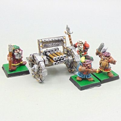 Grade B - Black Tree Design - Fantasy - Dwarf Organ Gun & Crew Grade B - Black Tree Design - Fantasy - Dwarf Organ Gun & Crew