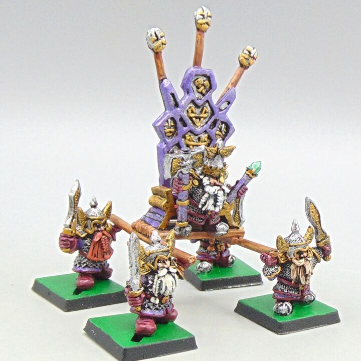 Grade B - Black Tree Design - Fantasy - Dwarf King on Litter Grade B - Black Tree Design - Fantasy - Dwarf King on Litter