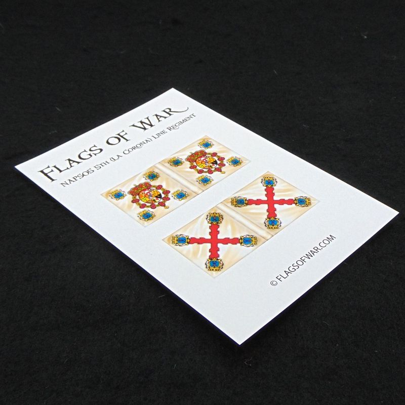 28mm, Flags of War, Napoleonic: Spanish 5th (La Corona) Line Regiment Regt