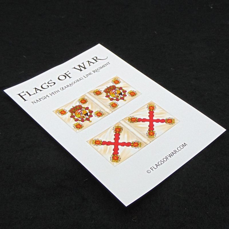 28mm, Flags of War, Napoleonic: Spanish 14th (Zaragoza) Line Regiment Regt