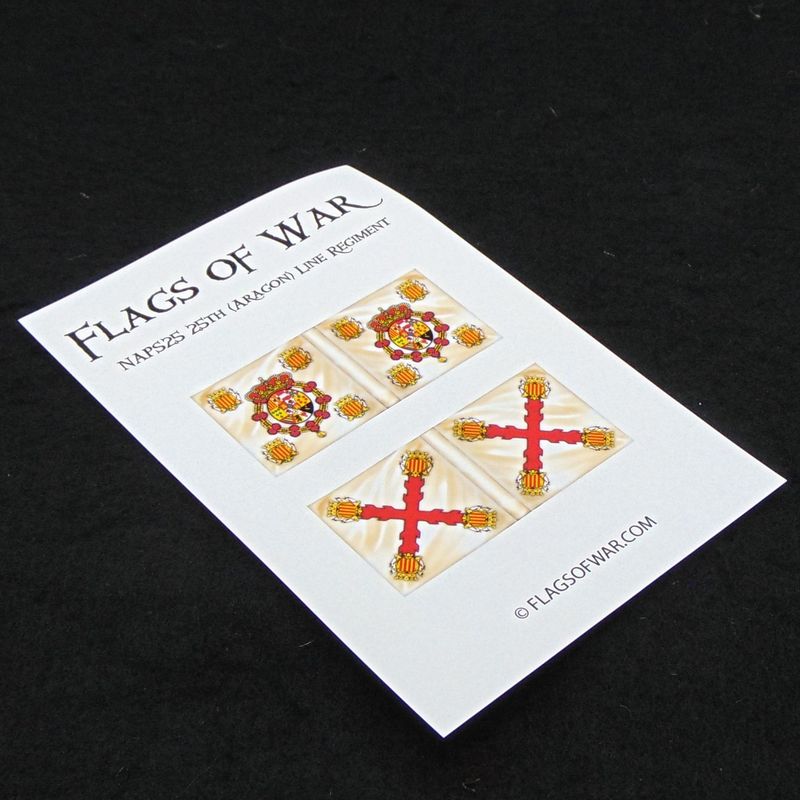 28mm, Flags of War, Napoleonic: Spanish 25th (Aragon) Line Regiment Regt