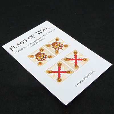 28mm, Flags of War, Napoleonic: Spanish 32nd (Voluntarios de Castilla) Line Regiment Regt
