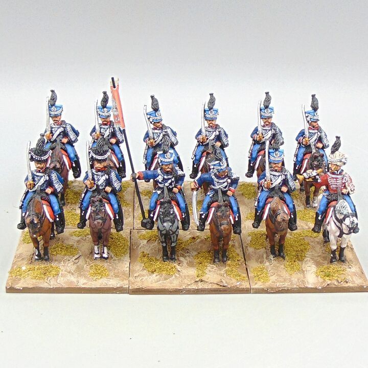 Grade B - Front Rank Miniatures - Napoleonic - Duchy of Warsaw Hussars Unit