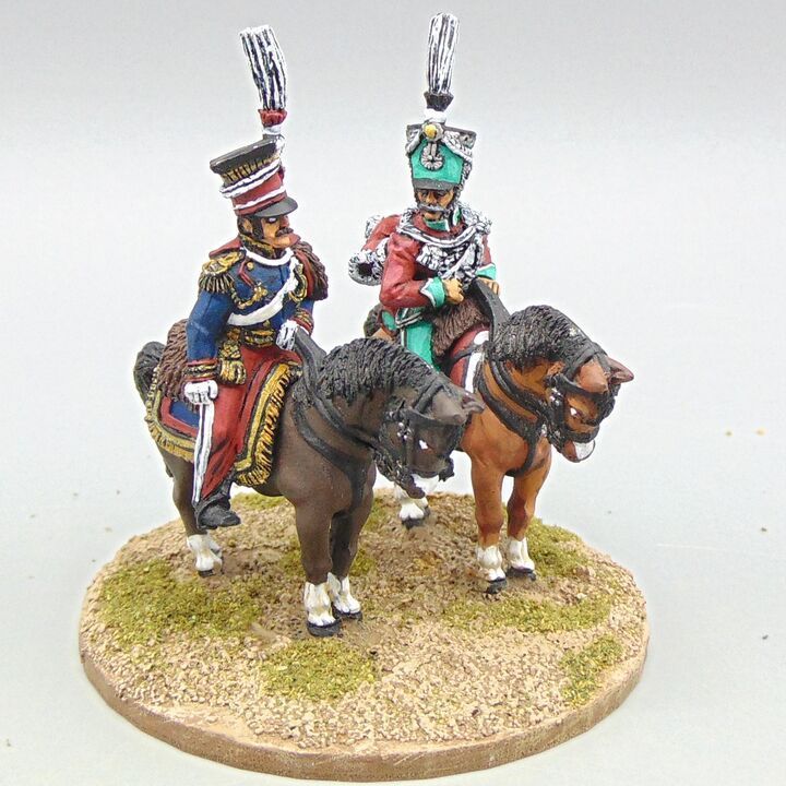Grade A - Front Rank Miniatures - Napoleonic - Mounted Polish General Prince Joseph Poniatowski & ADC