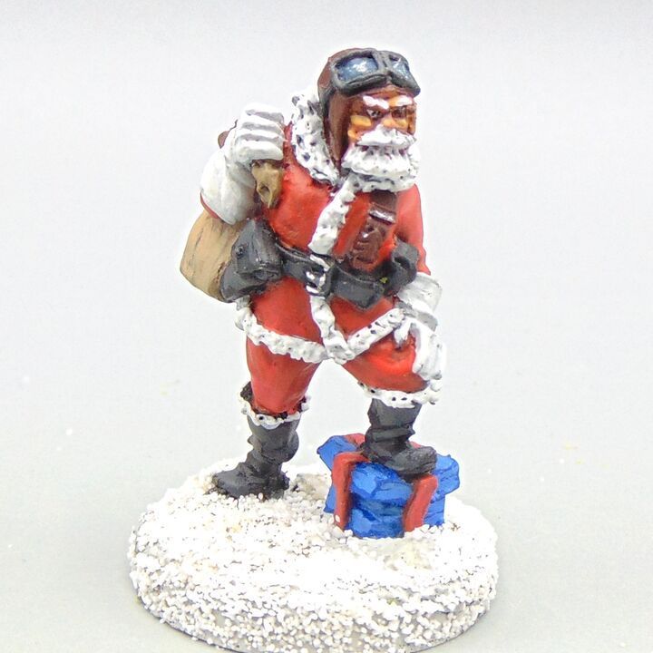 Grade B - North Star Miniatures - Fantasy - Santa in a Flying Helmet