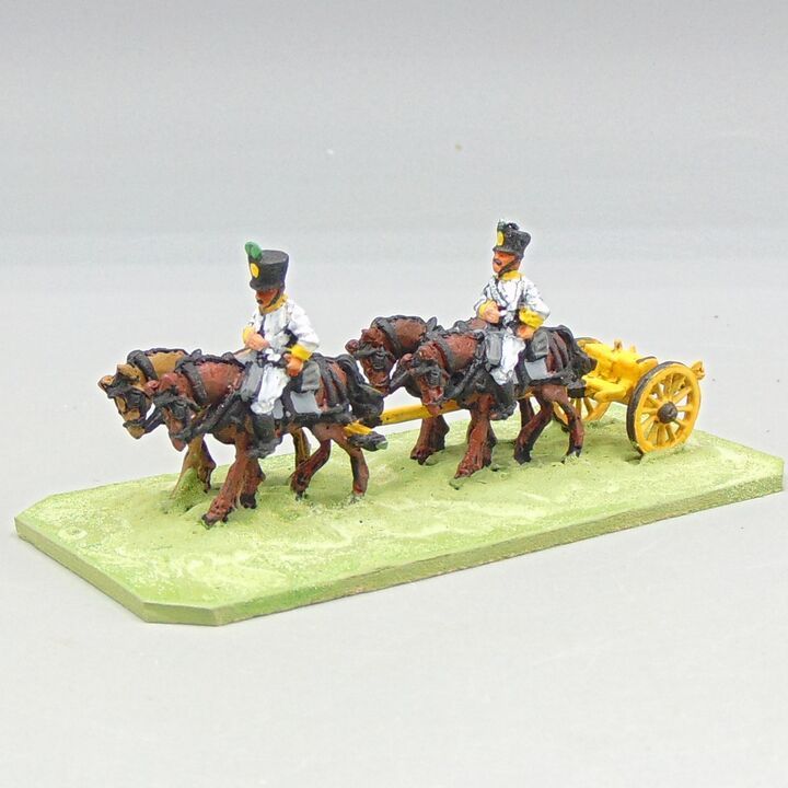 Grade D - Capitan Games Miniatures - Napoleonic - Austrian Artillery Limber, Team & Driver Grade D - Capitan Games Miniatures - Napoleonic - Austrian Artillery Limber, Team & Driver