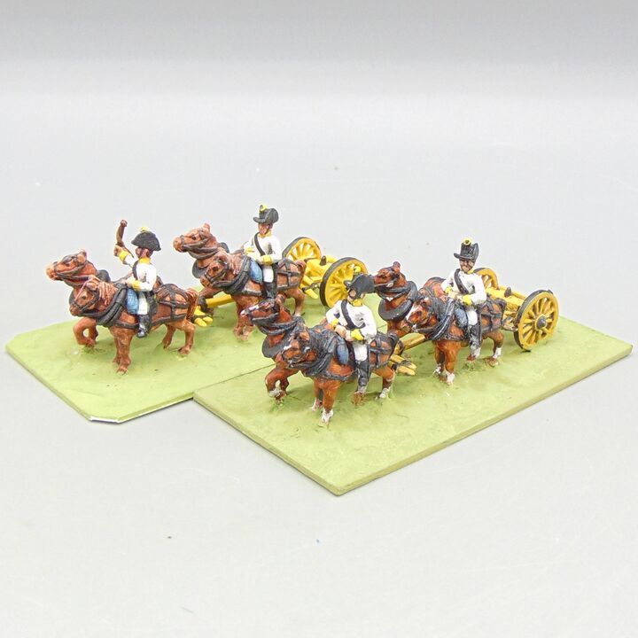 Grade D - Essex Miniatures - Napoleonic - Austrian Artillery Limbers, Horse Teams & Drivers