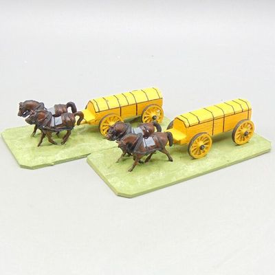 Grade D - Minifigs - Napoleonic - Austrian Ammunition Caissons & Horse Teams Grade D - Minifigs - Napoleonic - Austrian Ammunition Caissons & Horse Teams