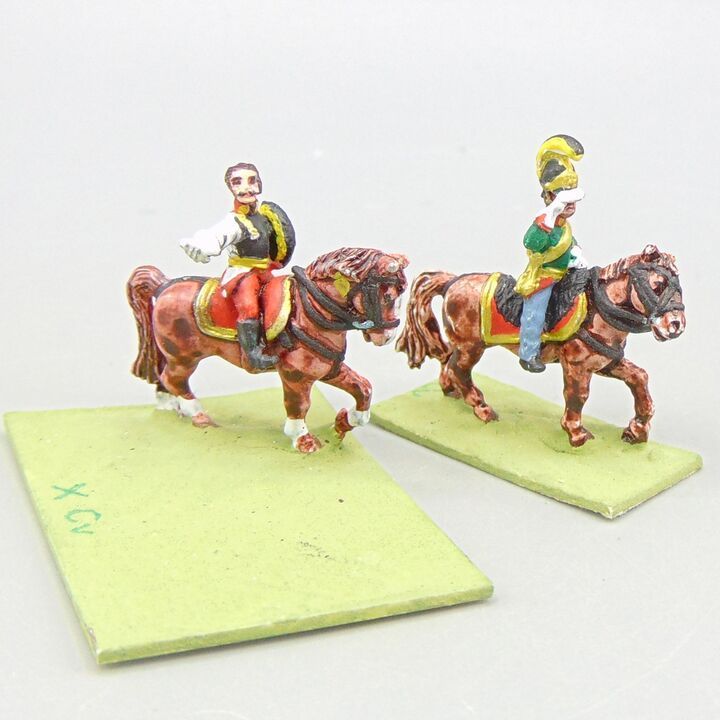 Grade D - Essex Miniatures - Napoleonic - Austrian Cavalry General & ADC