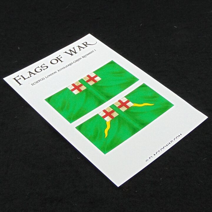 28mm, Flags of War, ECW: Parliamentarian Flags of the London Auxiliaries - Green Regiment