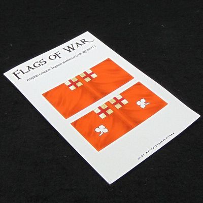 28mm, Flags of War, ECW: Parliamentarian Flags of the London Trained Bands - Orange Regiment 28mm, Flags of War, ECW: Parliamentarian Flags of the London Trained Bands - Orange Regiment