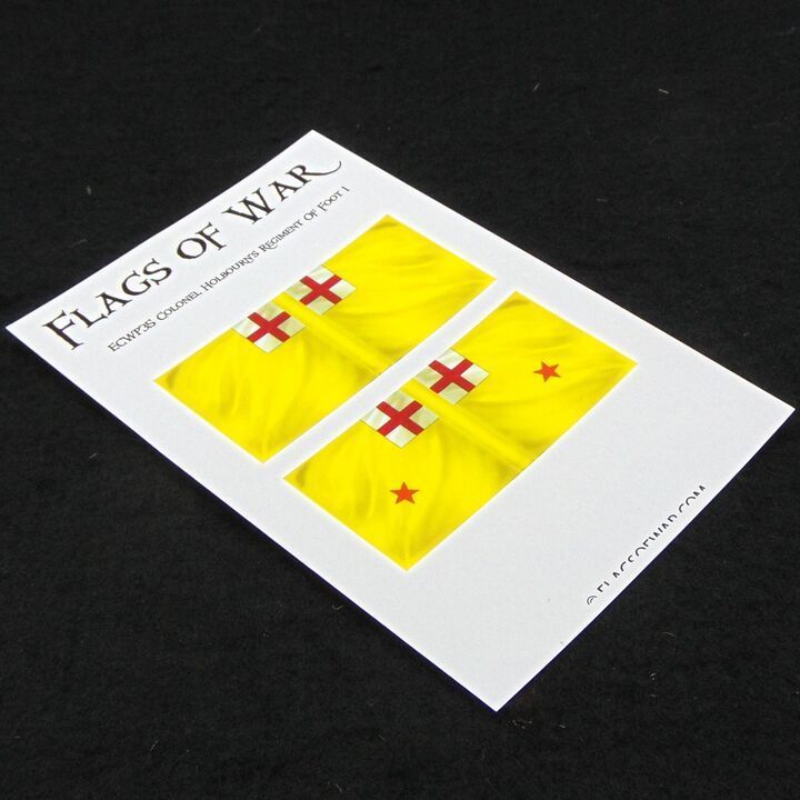 28mm, Flags of War, ECW: Parliamentarian Flags of Colonel Holbourn's Regiment of Foot 1