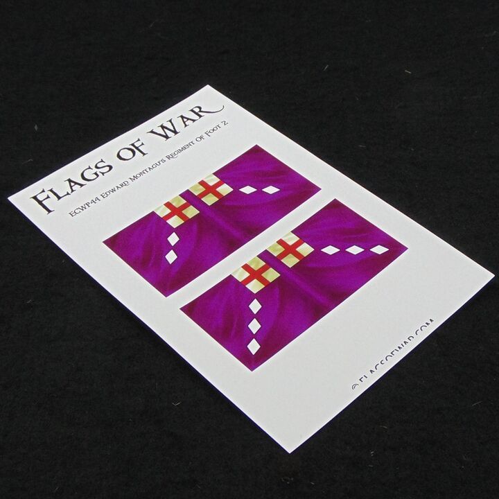 28mm, Flags of War, ECW: Parliamentarian Flags of Edward Montagu's Regiment of Foot