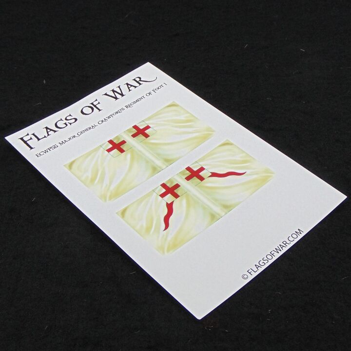 28mm, Flags of War, ECW: Parliamentarian Flags of Major General Crawford's Regiment of Foot