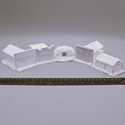 Unidentified Manufacturer, Old West - Shops, Log Cabin & Mine Entrance Unidentified Manufacturer, Old West - Shops, Log Cabin & Mine Entrance