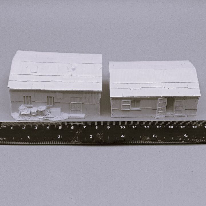 Unidentified Manufacturer, C20th/Modern - Tin Roofed Shacks