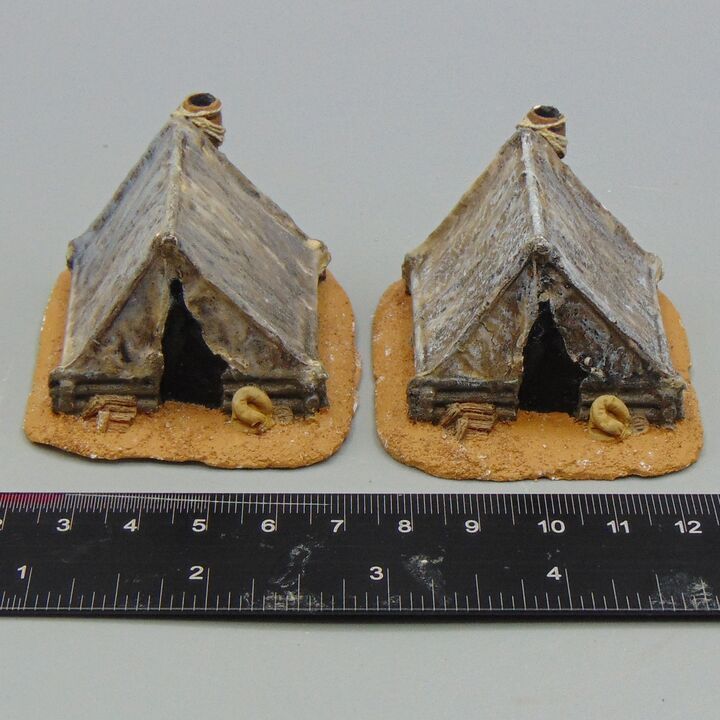 Grade D, Unidentified Manufacturer: C18th/C19th - Log & Canvas Shelters