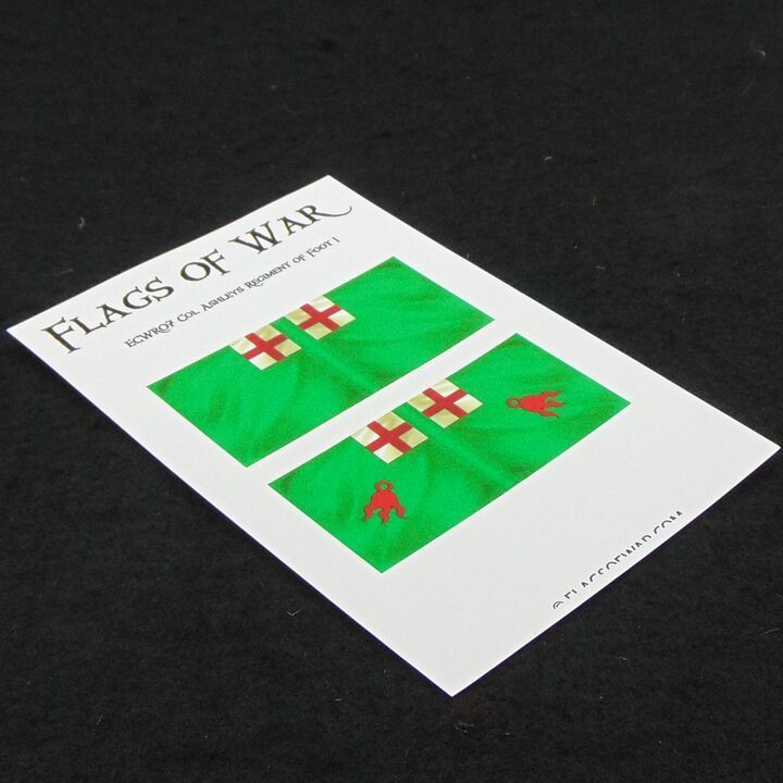 28mm, Flags of War, ECW: Royalist Flags of Colonel Ashley's Regiment of Foot 1