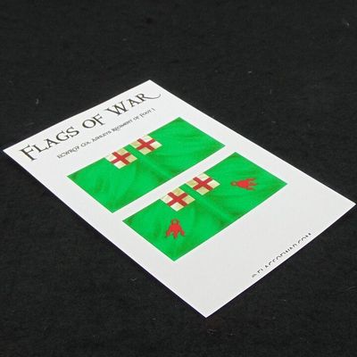 28mm, Flags of War, ECW: Royalist Flags of Colonel Ashley's Regiment of Foot 1