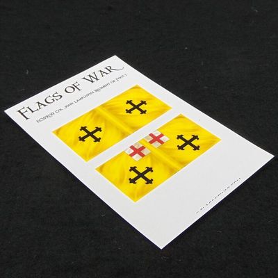28mm, Flags of War, ECW: Royalist Flags of Colonel John Lamplugh's Regiment of Foot 2