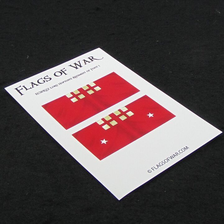 28mm, Flags of War, ECW: Royalist Flags of Lord Hopton's Regiment of Foot 1
