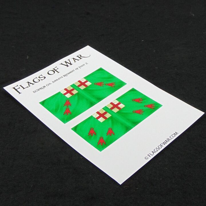 28mm, Flags of War, ECW: Royalist Flags of Colonel Ashley's Regiment of Foot 2 28mm, Flags of War, ECW: Royalist Flags of Colonel Ashley's Regiment of Foot 2